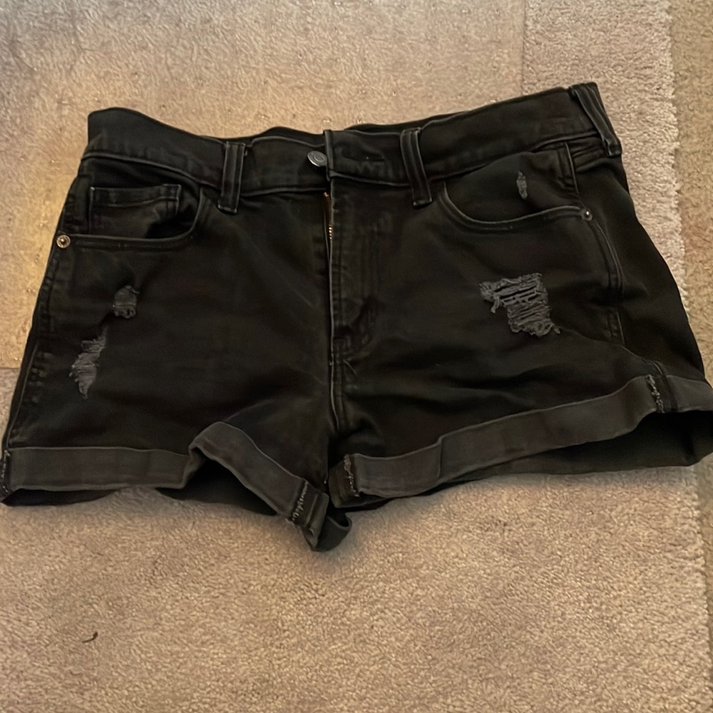 black shorts, old navy brand, very good material, no longer fit me